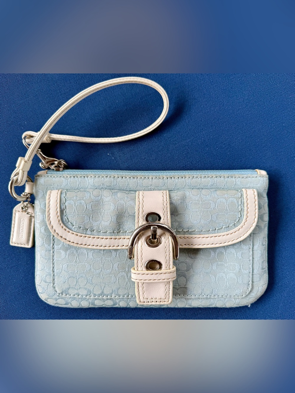 Coach Vintage Y2K Soho Signature Buckle Flap Wristlet